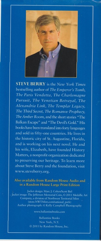 The Jefferson Key by Steve Berry (Hardcover: Suspense, Thriller, Political Ficti gallery