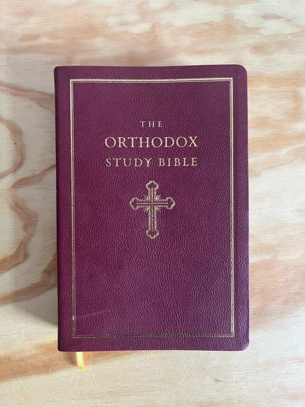 The Orthodox Study Bible Ancient Faith Ministries Edition Leathersoft Cover 2019 gallery