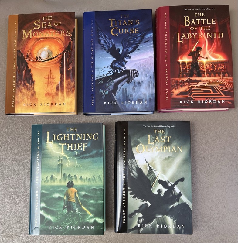 Percy Jackson and the Olympians Complete Series Treasure Chest 8 Cards Map READ gallery