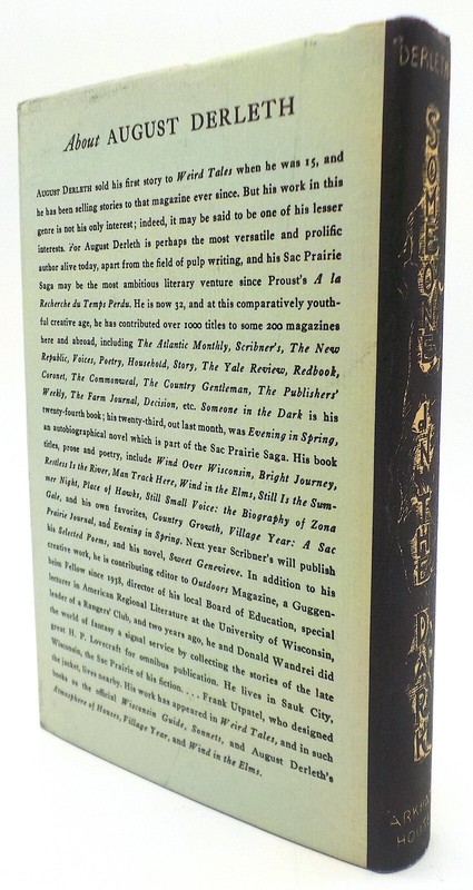 SOMEONE IN THE DARK August Derleth Arkham House 1941 {1967 Reprint} gallery