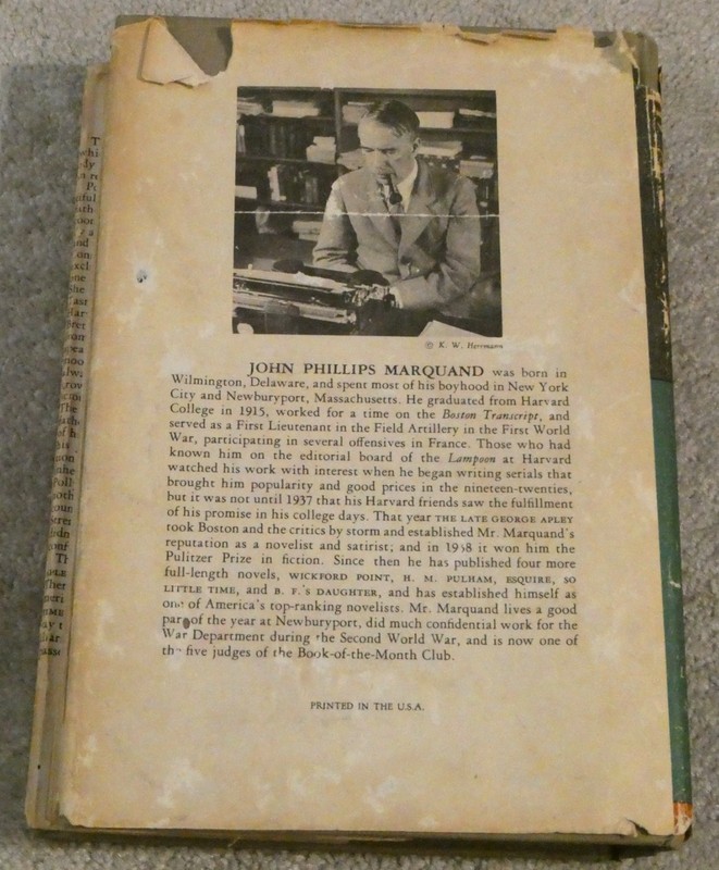 B.F.'s Daughter Hardcover DJ Book John Marquand 1946 Novel Little Brown Company gallery
