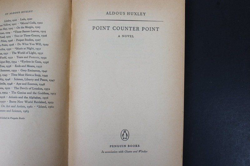 Point Counter Point Aldous Huxley 1965 Penguin Modern Classics Novel PB gallery