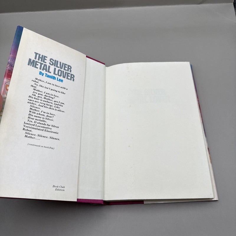 The Silver Metal Lover by Tanith Lee HC DJ 1981 Book Club Edition gallery