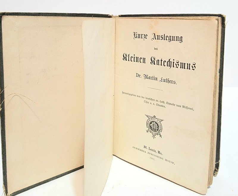 Kleinen Katechismus Dr Martin Luthers 1902 Kurze Auslegung Vintage Book Rare gallery