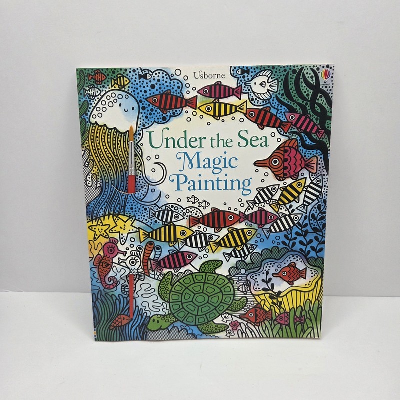 Usborne Under the Sea Magic Painting Book w/ Water Pen Reusable Art