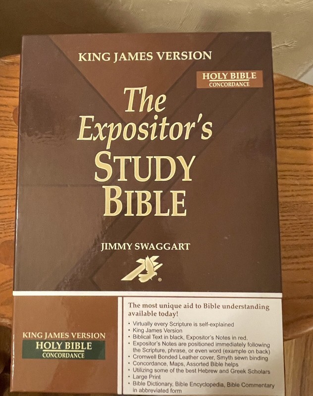 BRAND NEW STUDY BIBLE KJV - Bonded Leather by Jimmy Swaggart Ministries. KJV gallery