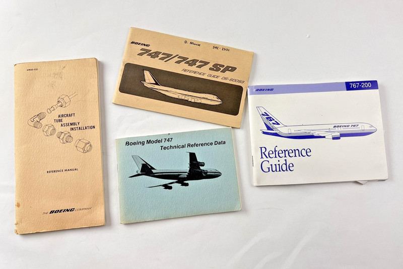 Vintage Boeing 747 747SP 767-200 Reference Guides Technical Manual Lot Tube gallery