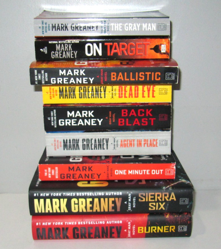 Lot of 9 Gray Man books by Mark Greaney PB/HB