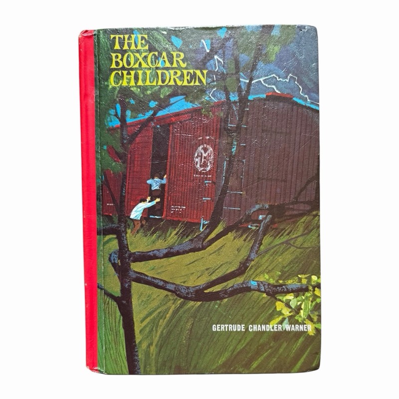 Vintage The Boxcar Children by Gertrude Chandler Warner 1977 Red Spine Hardcover