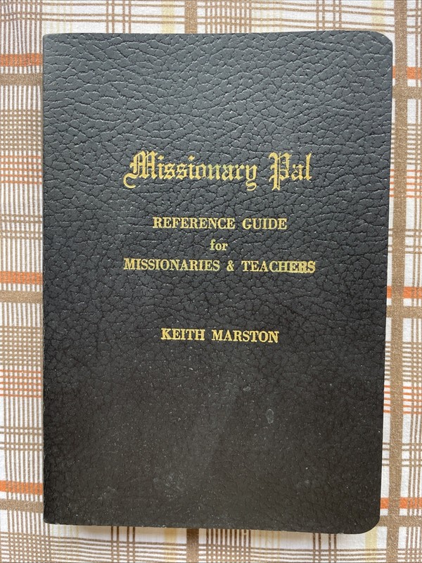 Missionary Pal Reference Guide for Missionaries Keith Marston (1972 LDS Leather)