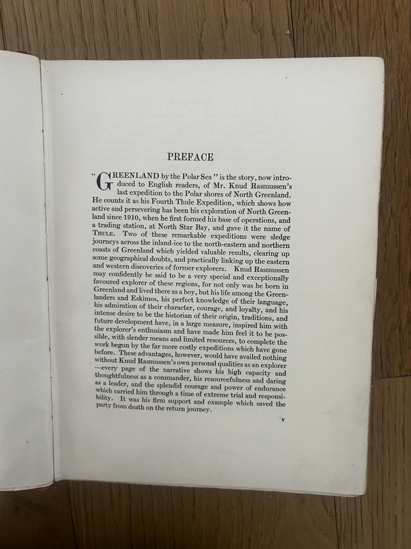 Greenland by the Polar Sea by Knud Rasmussen Very Scarce 1921 Hardcover gallery