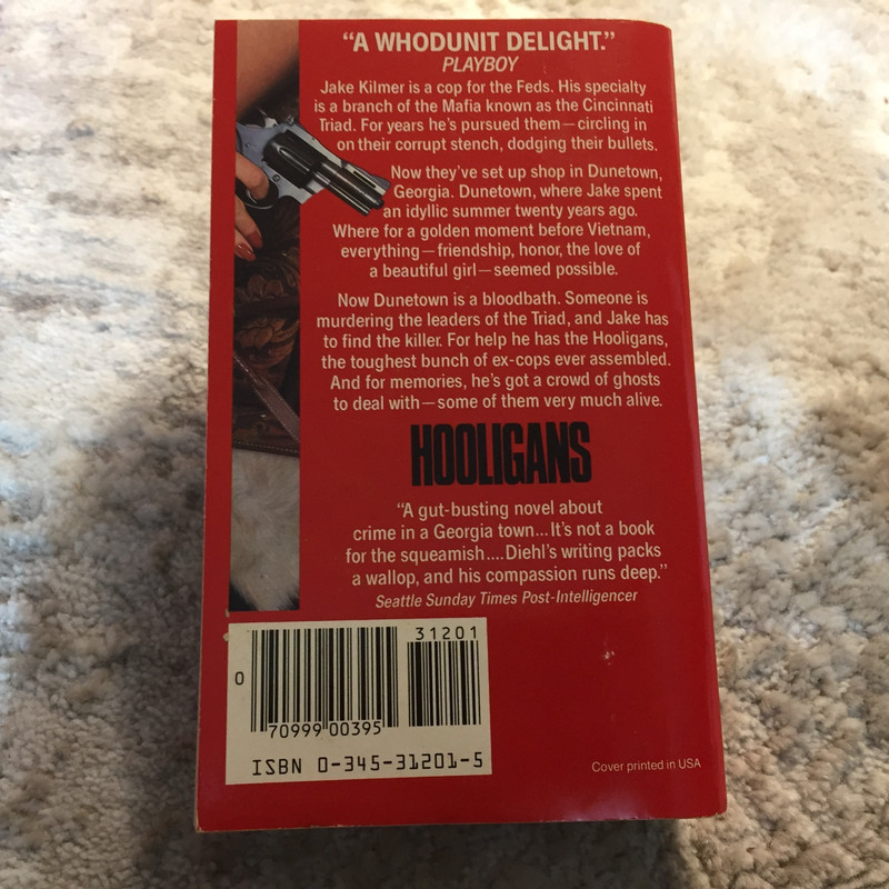 Hooligans Mystery Paperback Book by William Diehl from Ballantine Books 1985 gallery