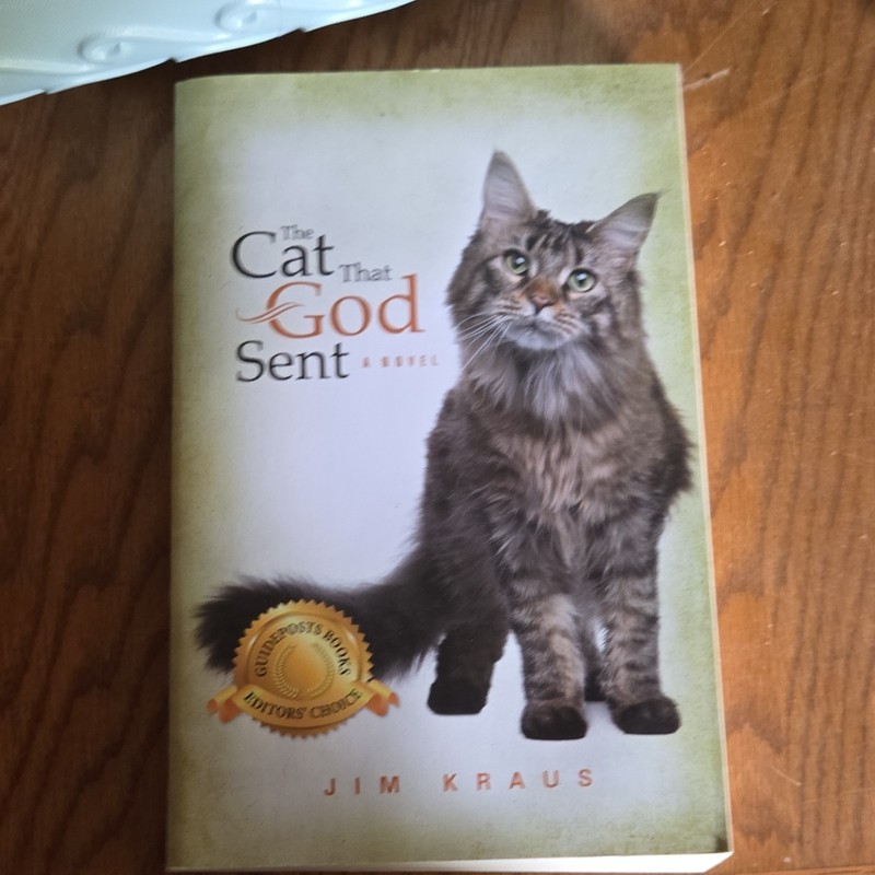 The Cat That God Sent by Jim Kraus, Guideposts, Fiction Novel, Hardcover, Cats
