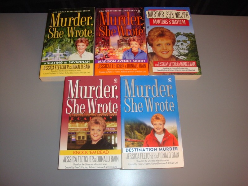 Murder She Wrote Series 5 Paperback Lot Jessica Fletcher Donald Bain Mystery