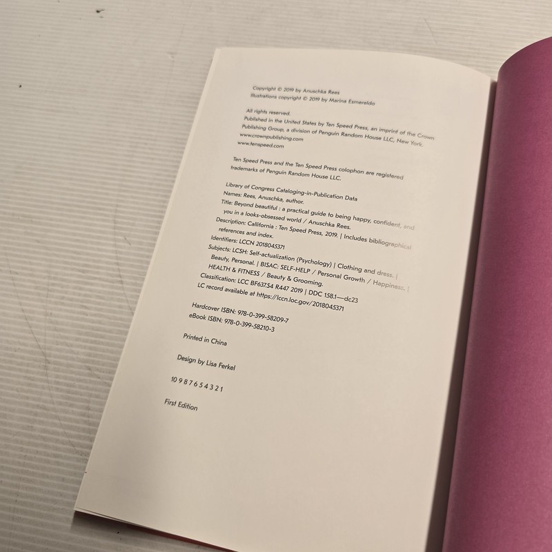 Beyond Beautiful by Anuschka Rees Hardcover Self-Help Body Image Guide gallery