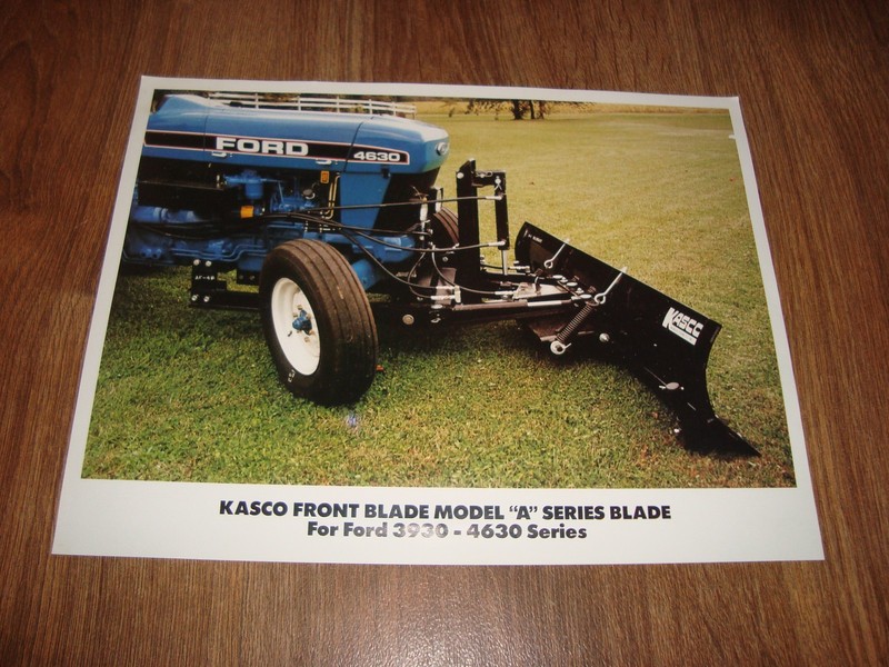 Vintage Kasco Front Blade Model A Series Ford 3930 Advertisement Single Page