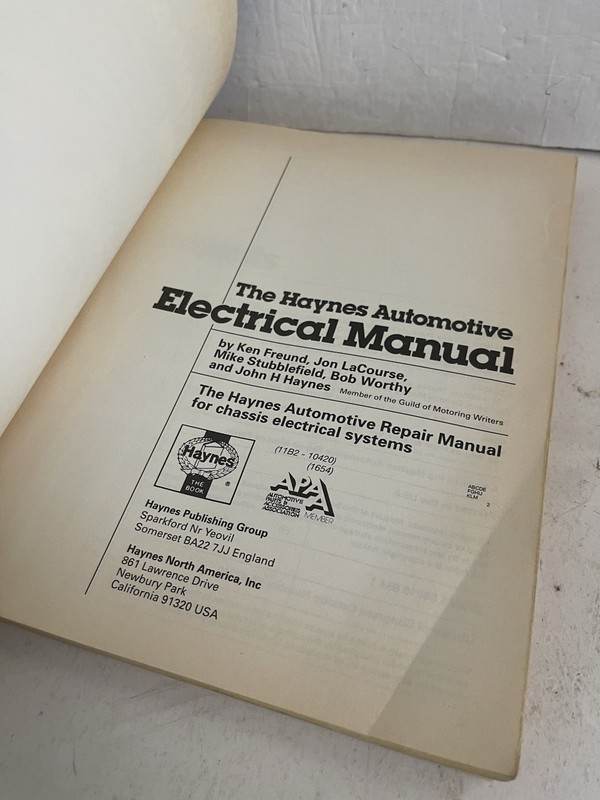 Automotive Electrical Manual by John Haynes (1990, Trade Paperback) gallery