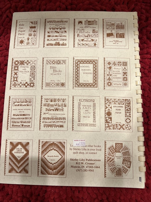 Paper Piecing Patterns by Shirley Liby 1993 Publication 82 Pages gallery