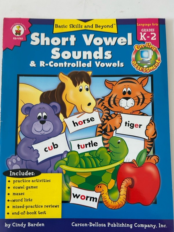 Basic Skills Ser.: Short Vowel Sounds and R-Controlled Vowels ( Paperback) – New