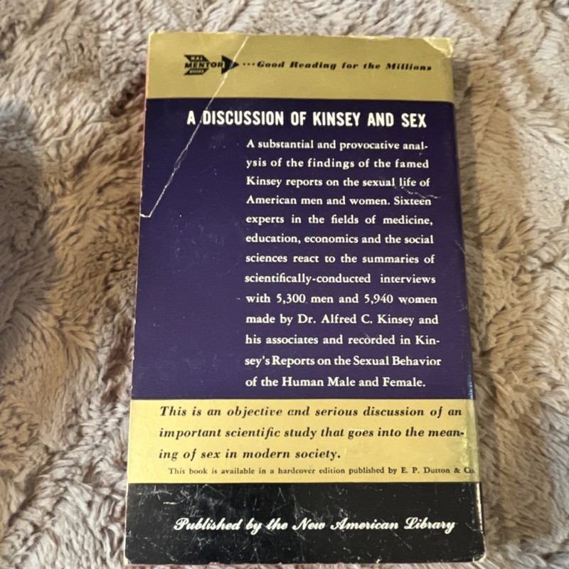 New American Library A Mentor Book An Analysis of the Kinsey Reports by Geddes,… gallery