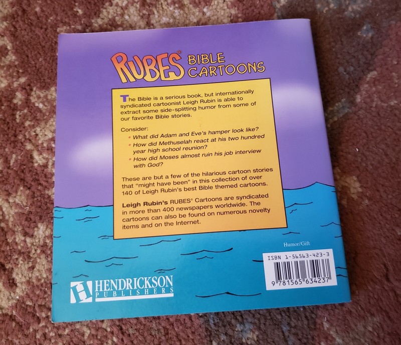 Rubes Cartoon Book Lot of 2 by Leigh Rubin, Then & Now, Rubes Bible BOTH SIGNED gallery