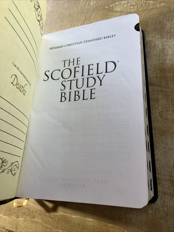 The Scofield Study Bible System HCSB Holman Christian Standard Leather 751RRL gallery