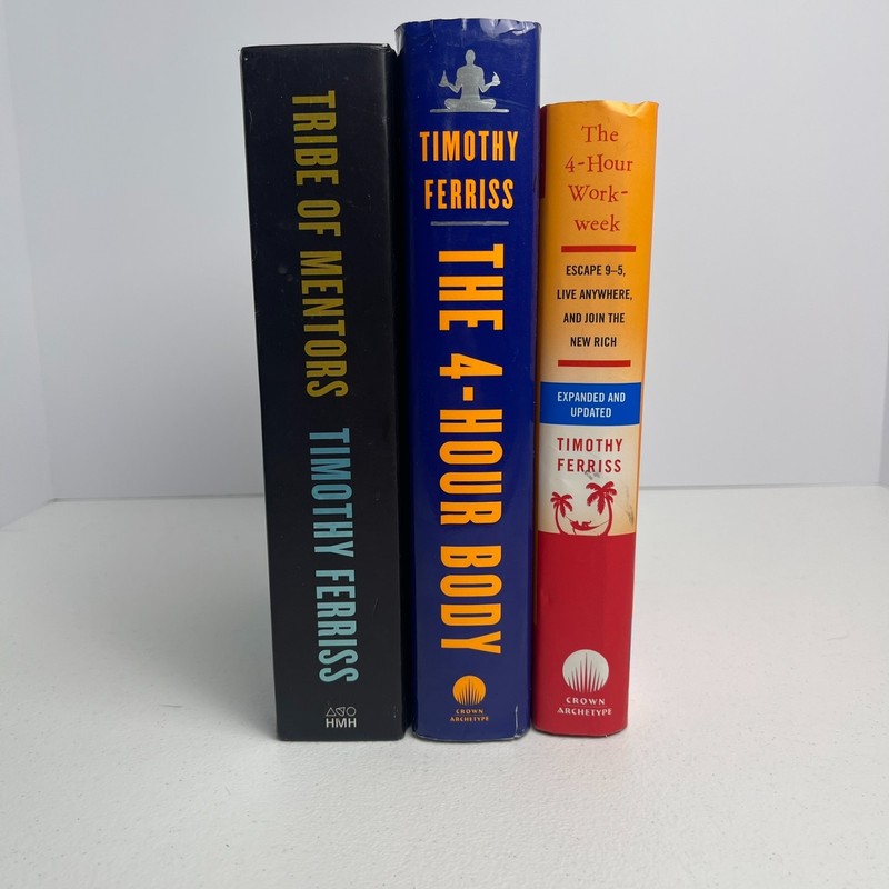 Timothy Ferriss Book Lot of 3 – 4 hour body / Work week / Tribe of Mentors HC