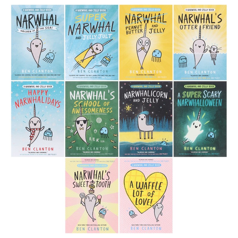 Narwhal and Jelly Series By Ben Clanton 10 Books Collection Set - Ages 4-8 - PB gallery