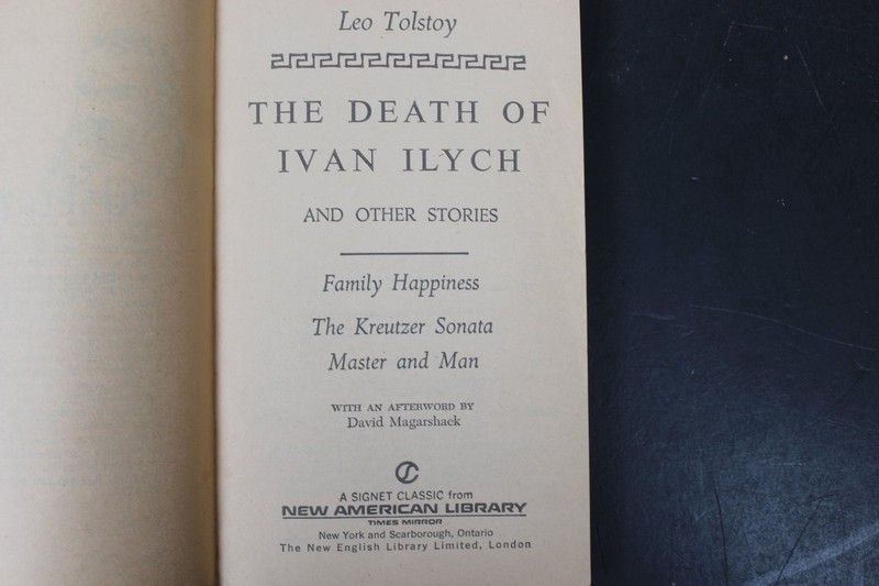Death of Ivan Ilych Tolstoy 1960 Signet Classic Stories New American Library PB gallery