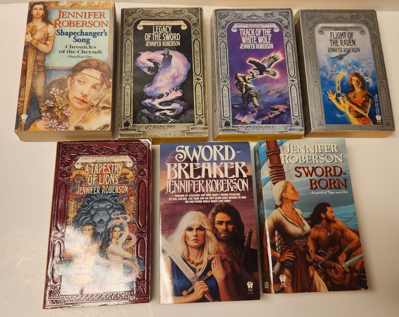 Jennifer Roberson Chronicles Of The Cheysuli & Tiger Del Series Books Lot Of 7