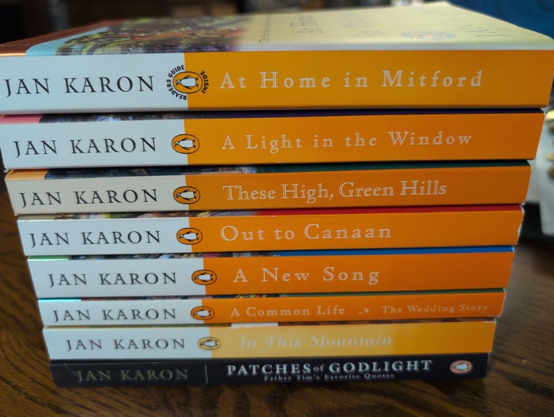 MITFORD YEARS Series 1-7 Softcover Jan Karon lot Plus Patches Of Godlight