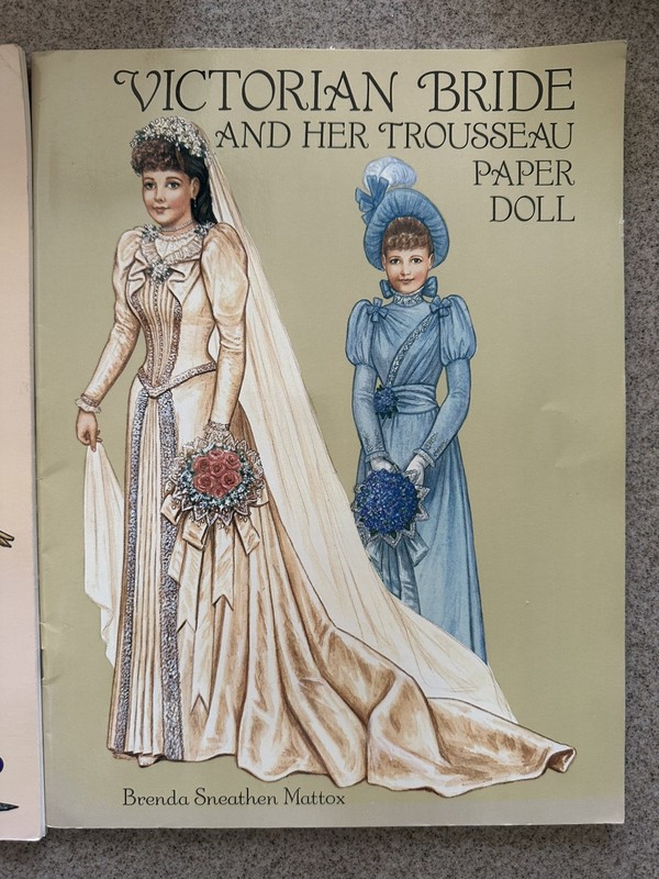 3 Book Lot Bride and Groom Fashion Paper Dolls Tom Tierney & Mattox Uncut gallery
