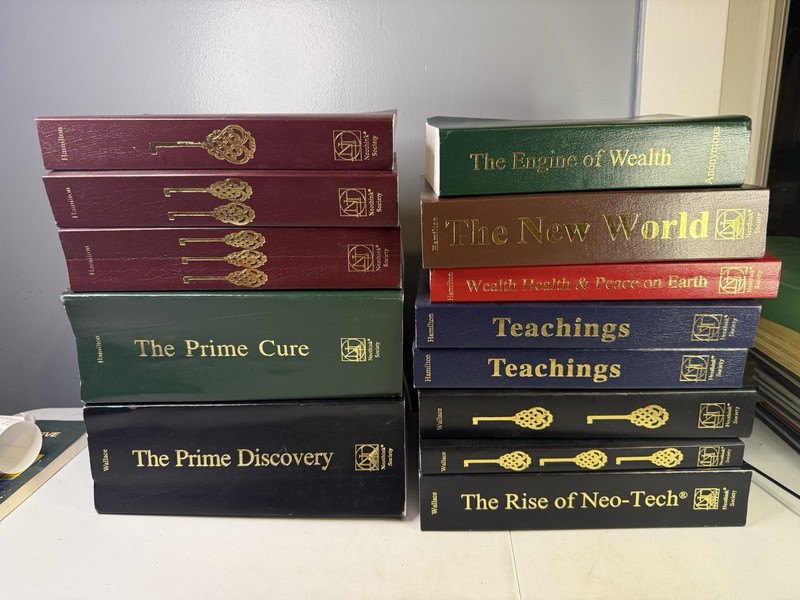 Neothink Society 13 Book Lot by Mark Hamilton Frank Wallace Prime Cure Neo-Tech