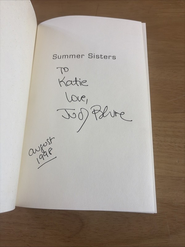 SIGNED Summer Sisters By Judy Blume HCDJ FINE/NF ~ UNREAD COPY : To Katie gallery