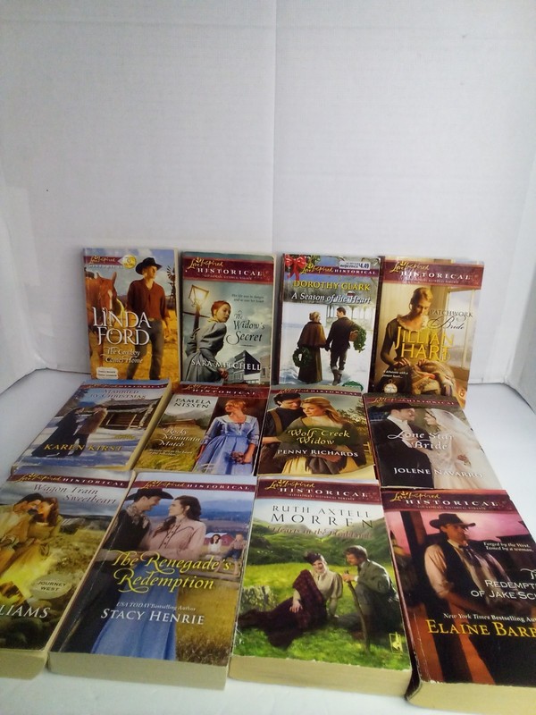 Love Inspired Inspirational Historical Romance Paperback Book Lot of 12