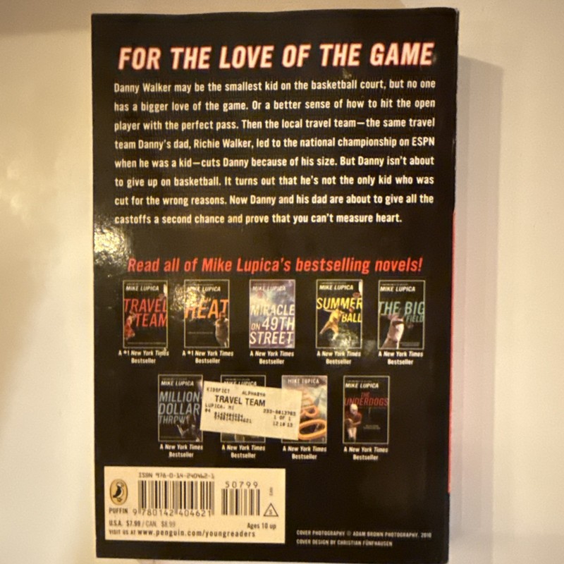 Mike Lupica Book Lot Million Dollar Throw The Bat Boy Travel Team PB gallery