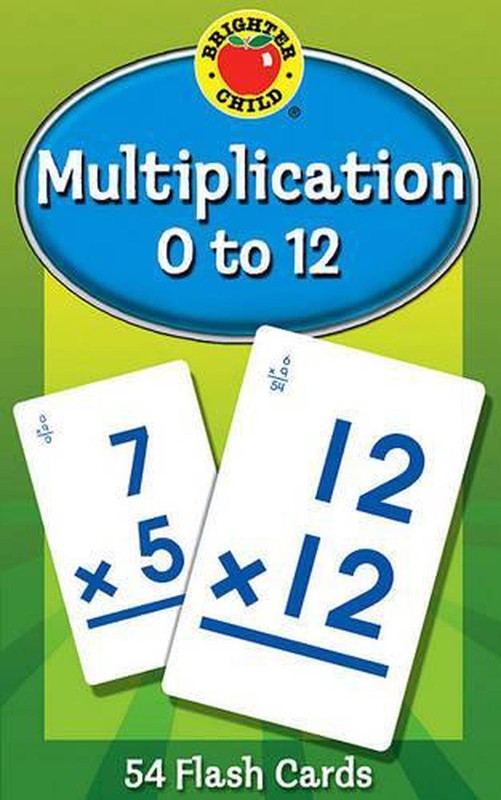Multiplication 0 to 12 Flash Cards by Brighter Child (English) Cards Book