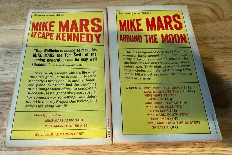 1966 MIKE MARS Space Adventure PBs Lot Of 2 DONALD A WOLLHEIM Illustrated gallery