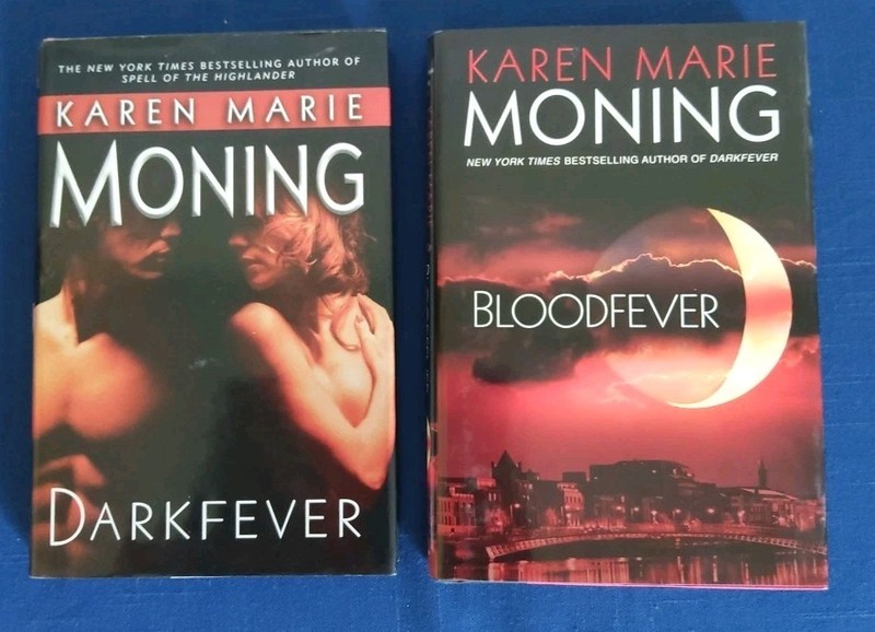 Lot of 2 – Karen Marie Moning – Book 1 & 2 Fever Series – 1st Edition Hardcover