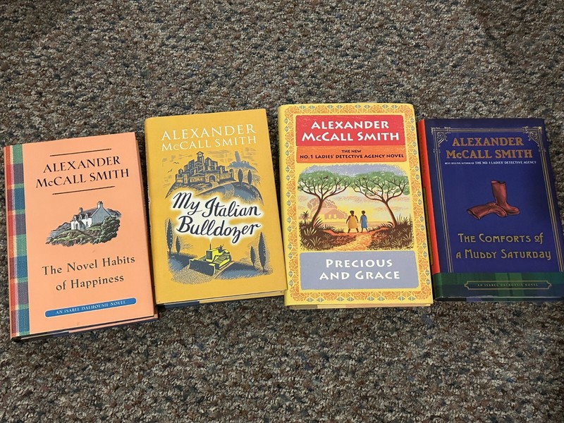 ALEXANDER McCALL SMITH lot of 4 Hardback inc Isabel Dalhousie & Precious & Grace gallery
