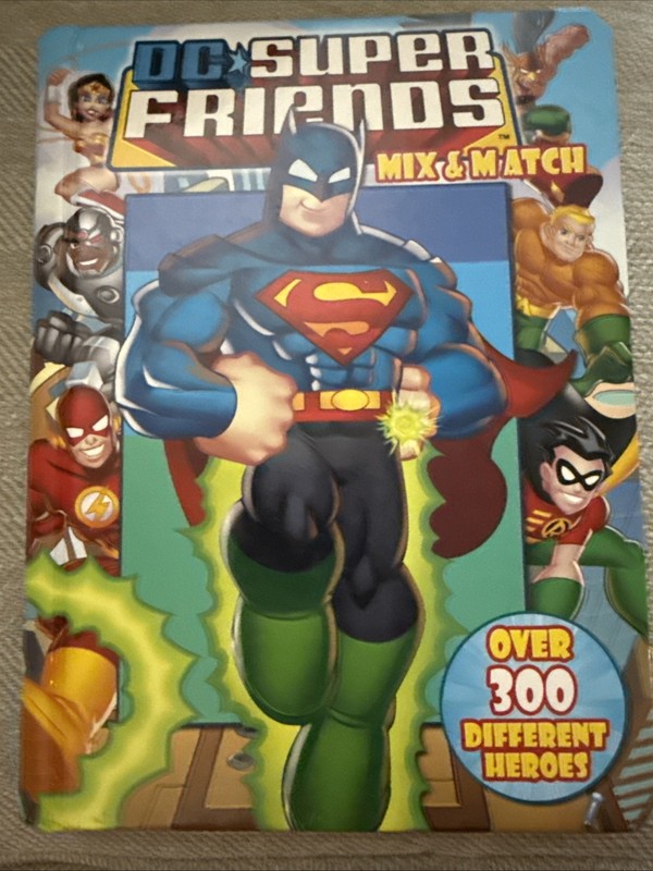 DC Super Friends Mix and Match by David Roe (2011, Children’s Board Books)