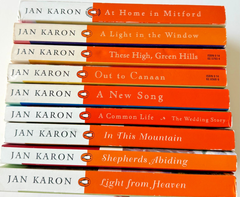 Lot of 9 Mitford Series books by Jan Karon gallery