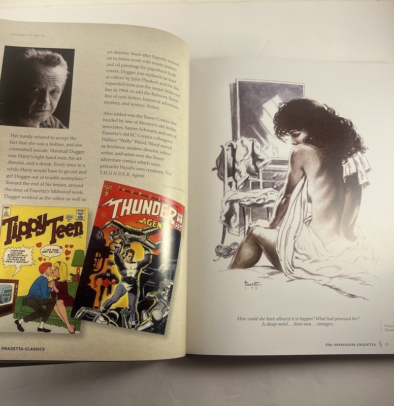 The Sensuous Frazetta Hardcover Art Book J David Spurlock Vanguard 1st Print gallery