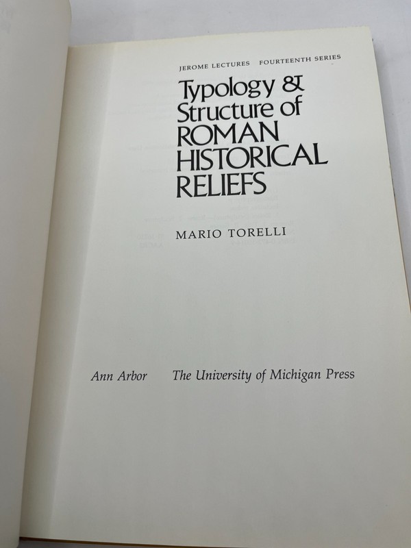 Typology and Structure of Roman Historical Reliefs (Jerome Lectures) gallery