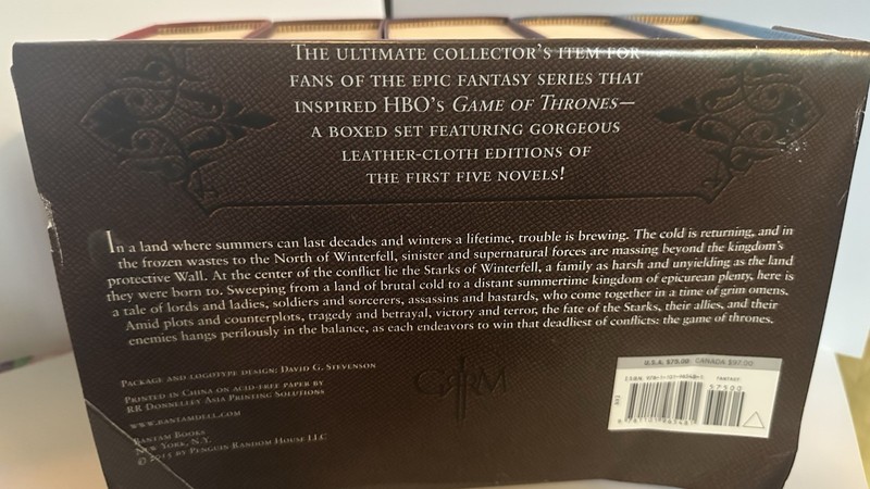 George R. R. Martin's a Game of Thrones Leather-Cloth Boxed Set gallery