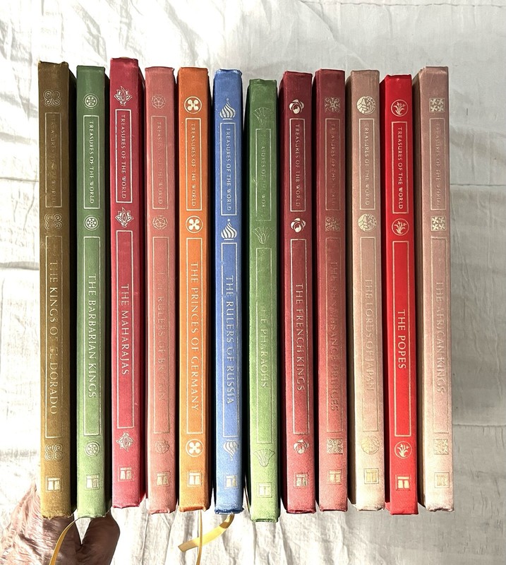 Treasures of the World Stonehenge Press, 12 Volumes, Fine Binding Rare gallery