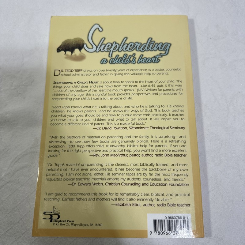 Shepherding a Child's Heart by Theodore A. Tripp (1998, Trade Paperback) gallery
