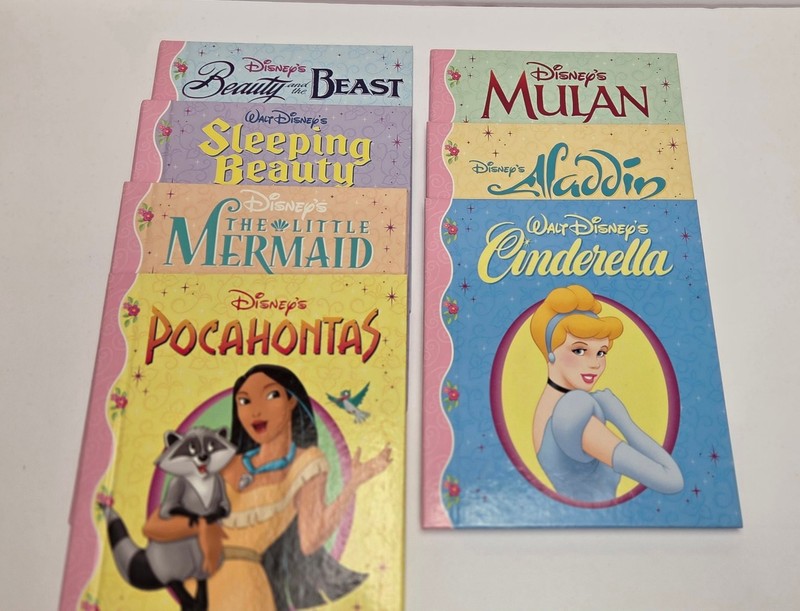 Disney Classic Stories Set Beauty Beast Mulan Aladdin Cinderella Pocahontas
