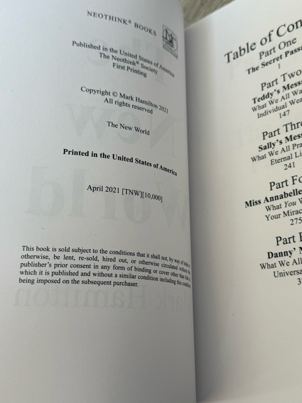 🌟 The New World by Mark Hamilton (2021 Neothink Society TPB) 1st Print gallery
