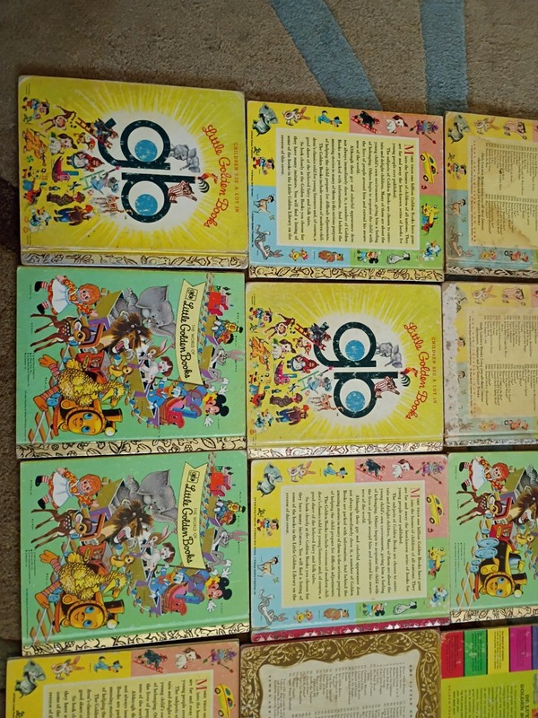Lot of 33 Little Golden Books Vintage 1940's To 1980's Fair Condition gallery